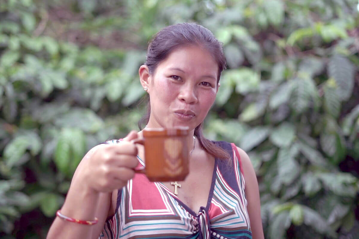 fair trade coffee lady farmer